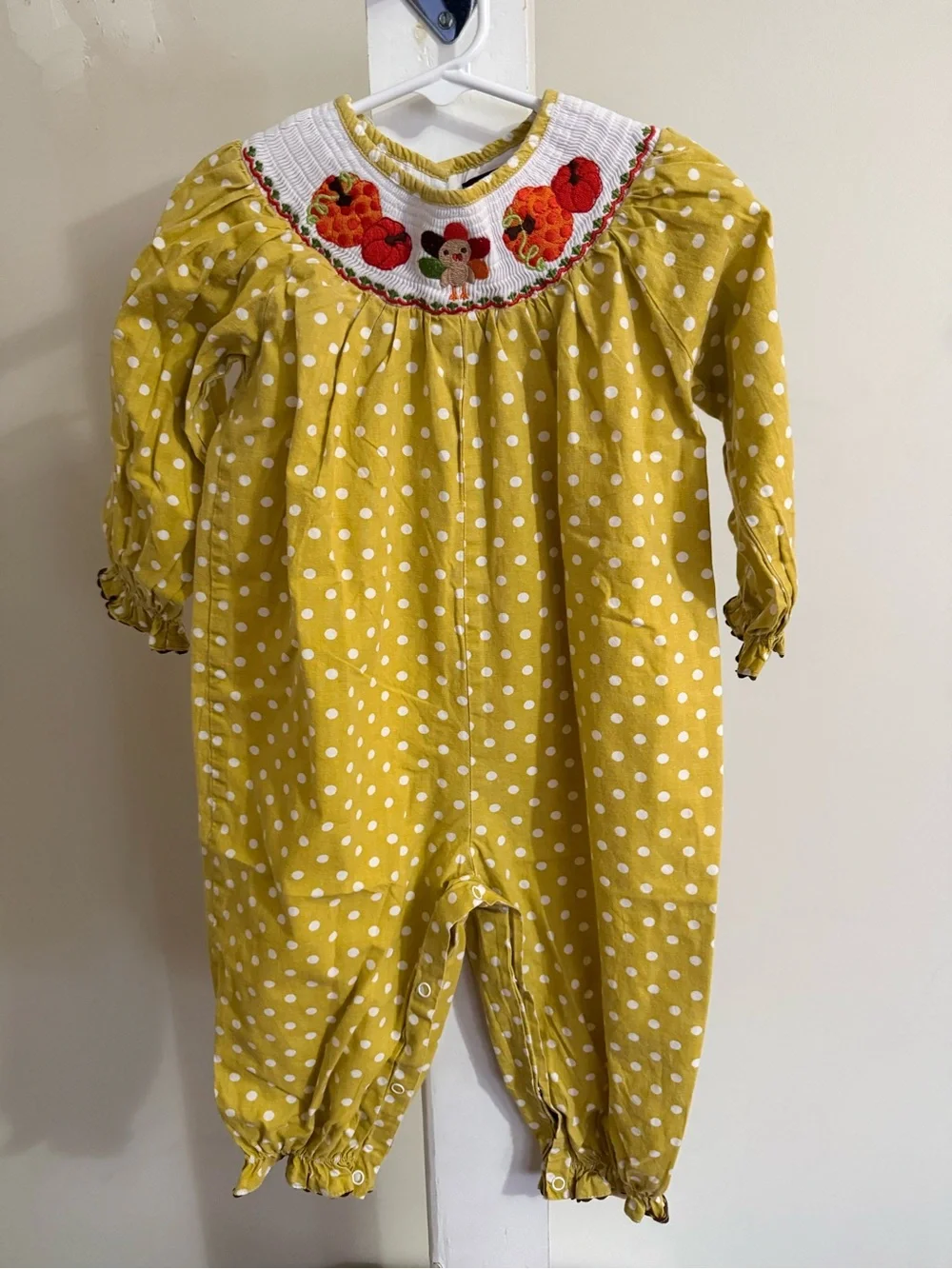 Lil Cactus Smocked Thanksgiving Romper